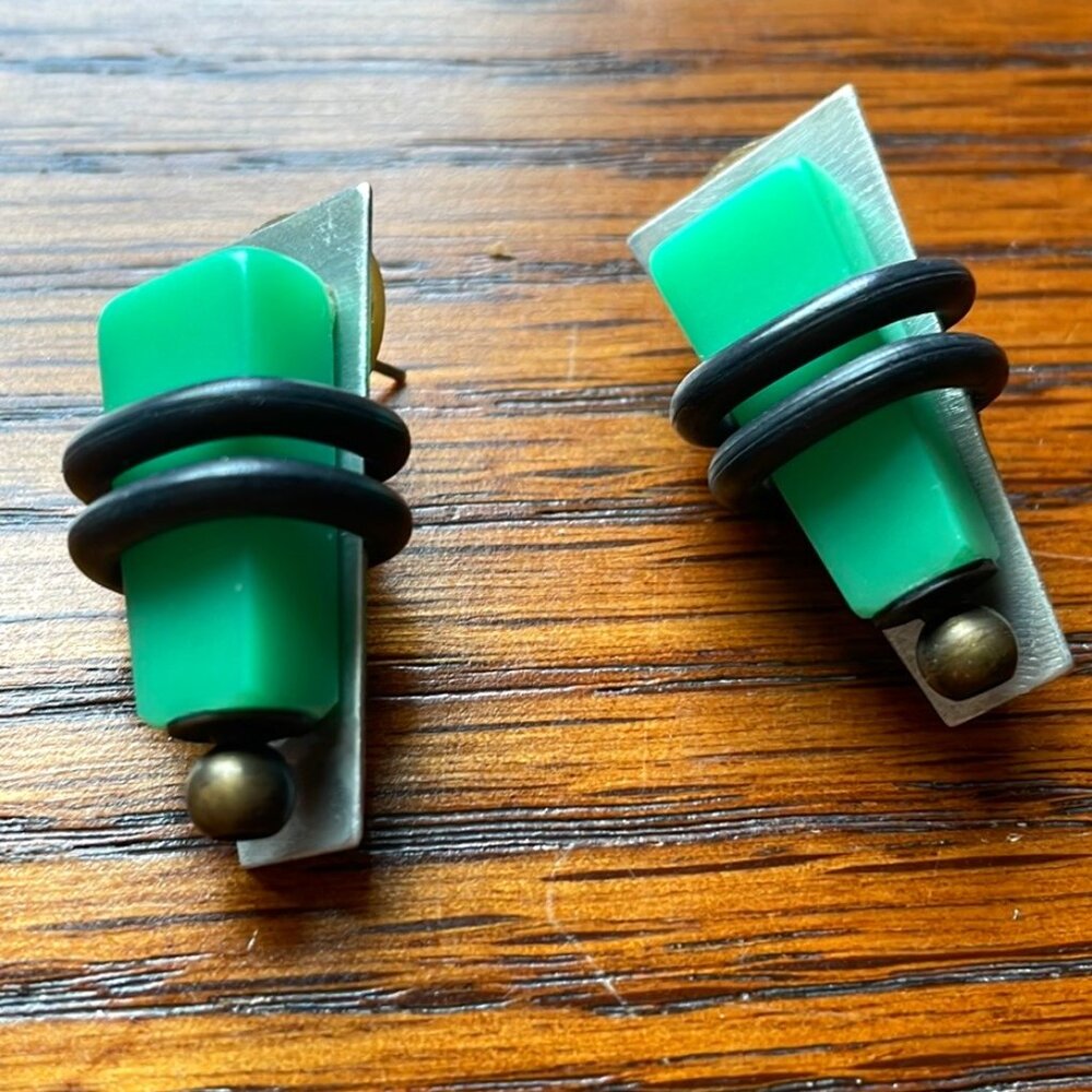 Unique Plexiglass Post Earrings, Hand-Crafted - image 1